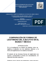 Comparación de Formas de Legitimidad Del Ejecutivo en El Mundo y México.