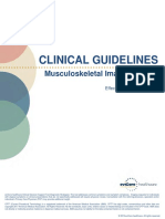 Clinical Guidelines MSK Imaging