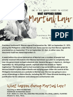 One of The Darker Events in History: Martial Law