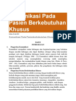 Komunikasi Pada Pasien Berkebutuhan Khusus