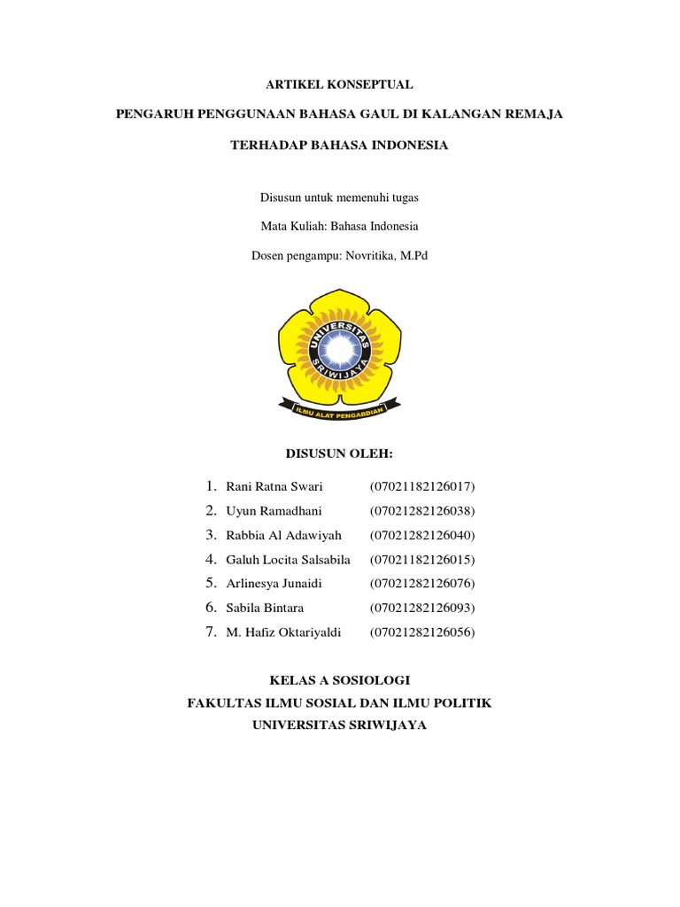 Cover Bahasa Indonesia | PDF