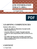 Media and Information Literacy (MIL) - People Media