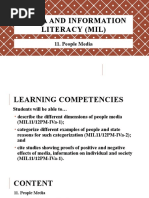 Media and Information Literacy (MIL) - People Media