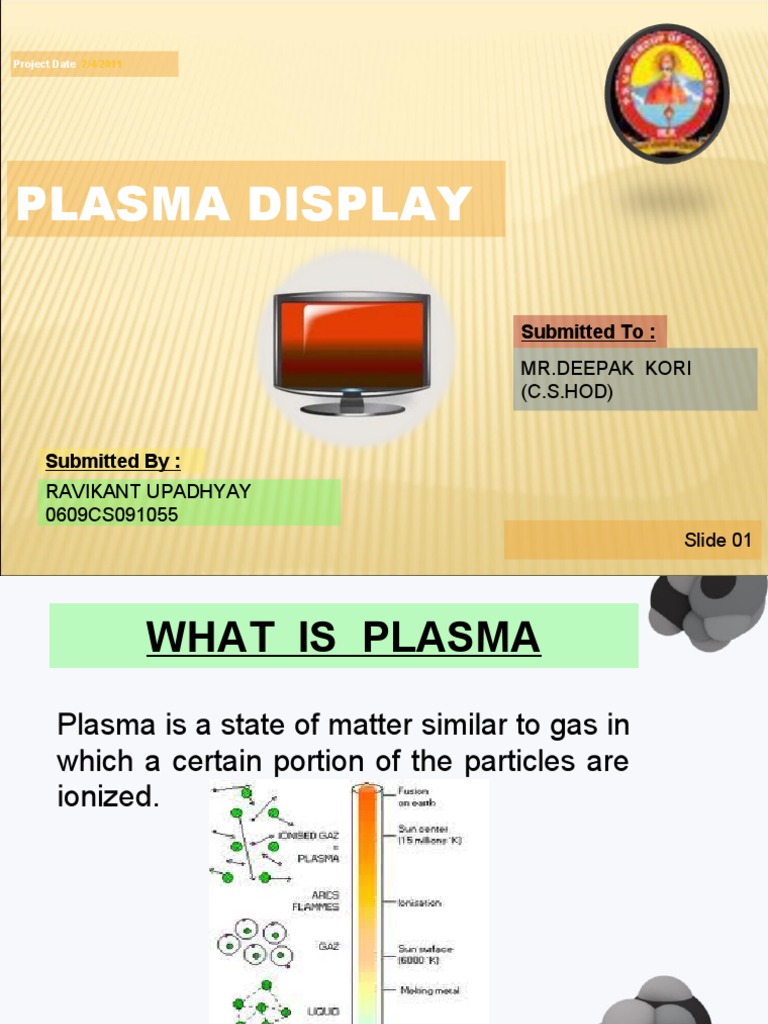 Overview of Plasma Display Technology | PDF