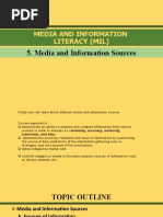 Media and Information Sources