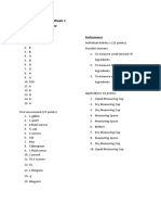 Bread & Pastry Week 1 Answer Key: Written Works Performance