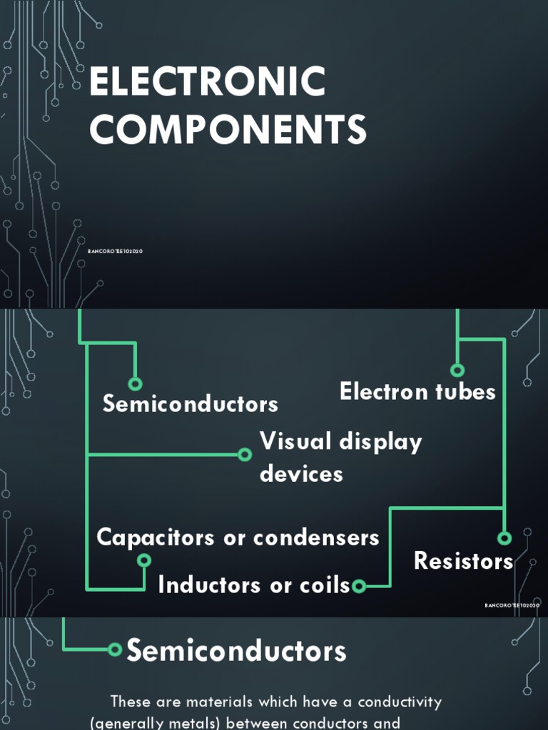 S3 Electronic Components | PDF | Capacitor | Vacuum Tube
