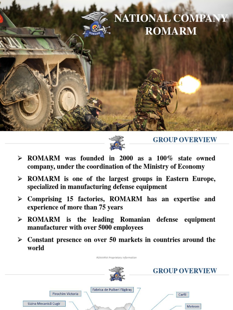 ROMARM: Leading Romanian Defense Manufacturer | PDF | Armoured Fighting ...