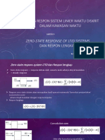 Materi 9 - Zero-State Response of LTID Systems Dan Respon Lengkap