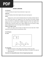 Diode Limiter: Experiment No. 7