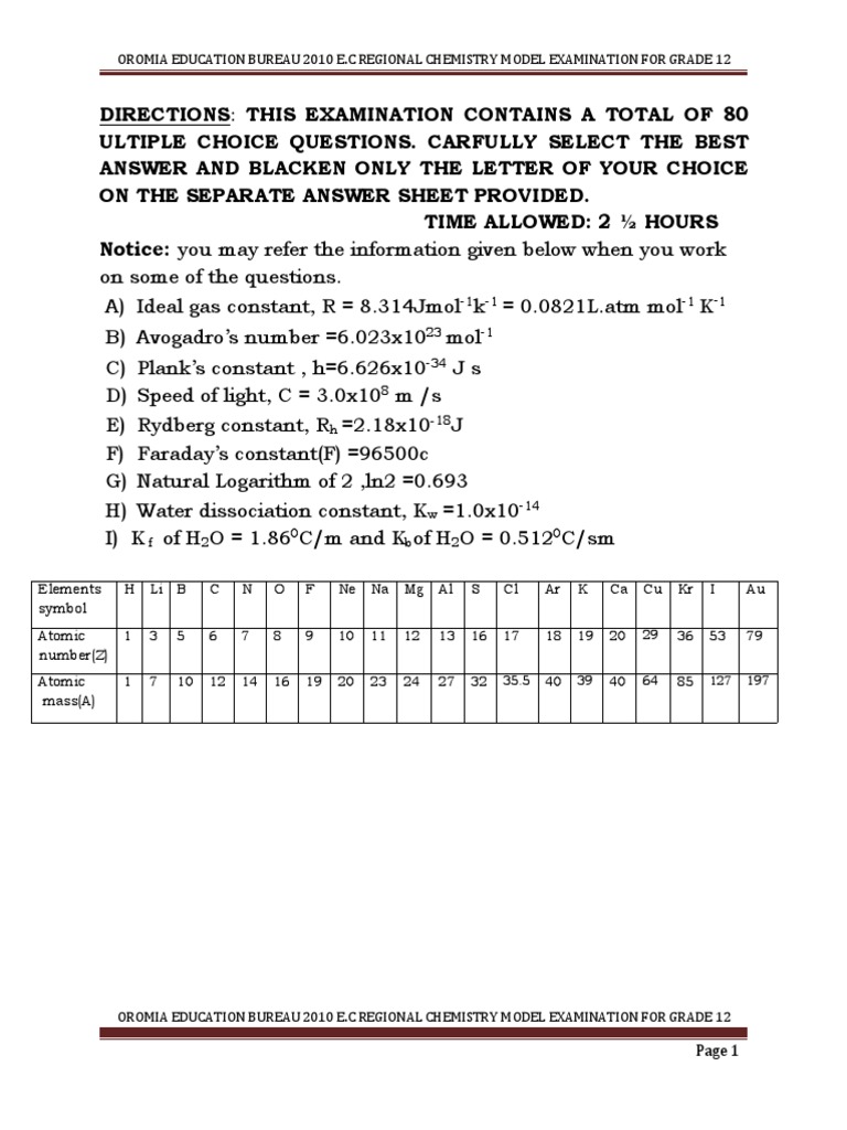 Chemistry Model Pdf Chemical Bond Redox
