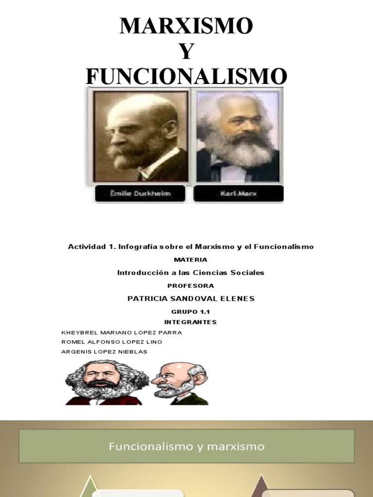Marxismo y Funcionalismo PDF
