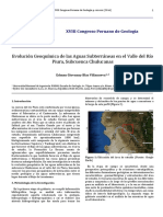 BLAS 2016 Evolución Geoquímica de Las Aguas Subterráneas en El Valle Del Río Piura, Subcuenca Chulucanas PAPER PERU GEOQUIMICA