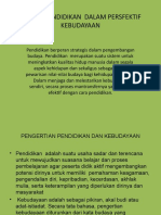 Konsep Pendidikan Dalam Persfektif Kebudayaan