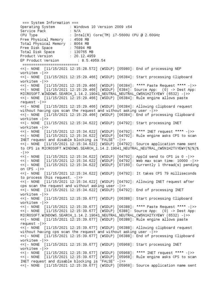 Windows 10 System Log Details | PDF | Microsoft Windows | Ibm Pc ...