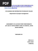 Department of Project Management: Addis Ababa