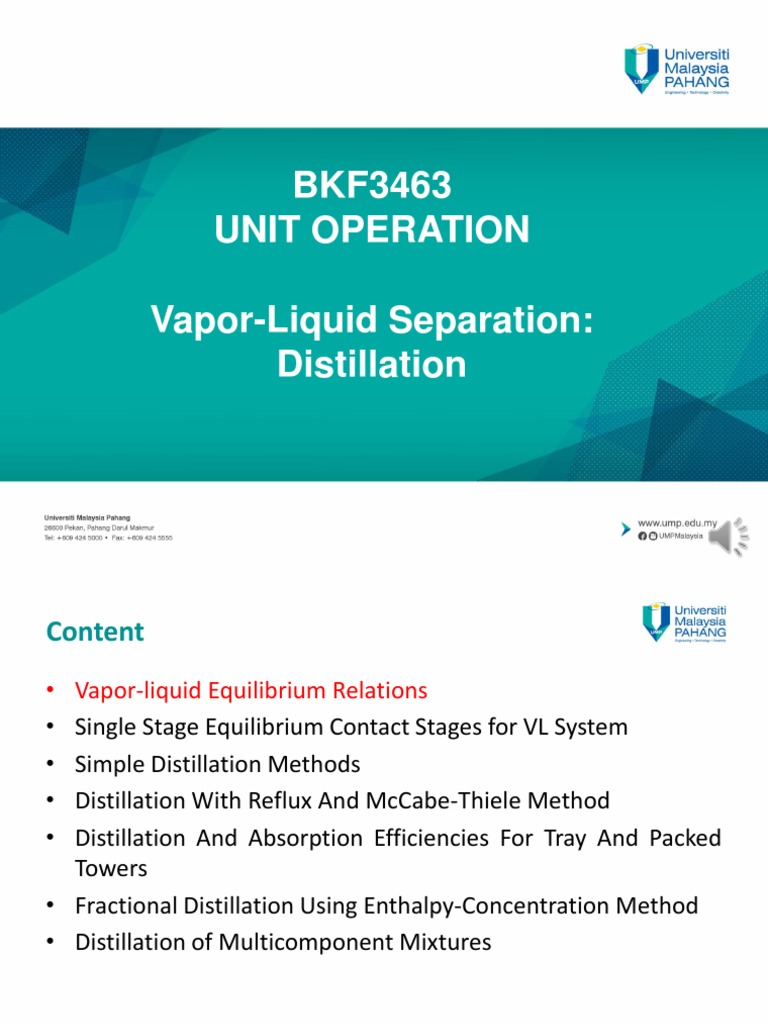 Note 1 - Vapor Liquid Equilibirum Relation | PDF | Teaching Methods ...