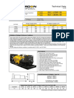 Technical Specs for Broadcrown Generator Sets