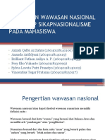 Hubungan Wawasan Nasional Terhadap Sikapnasionalisme Pada Mahasiswa