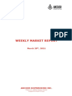 Weekly Market Report Highlights Baltic Index Declines and Firm Second Hand Prices