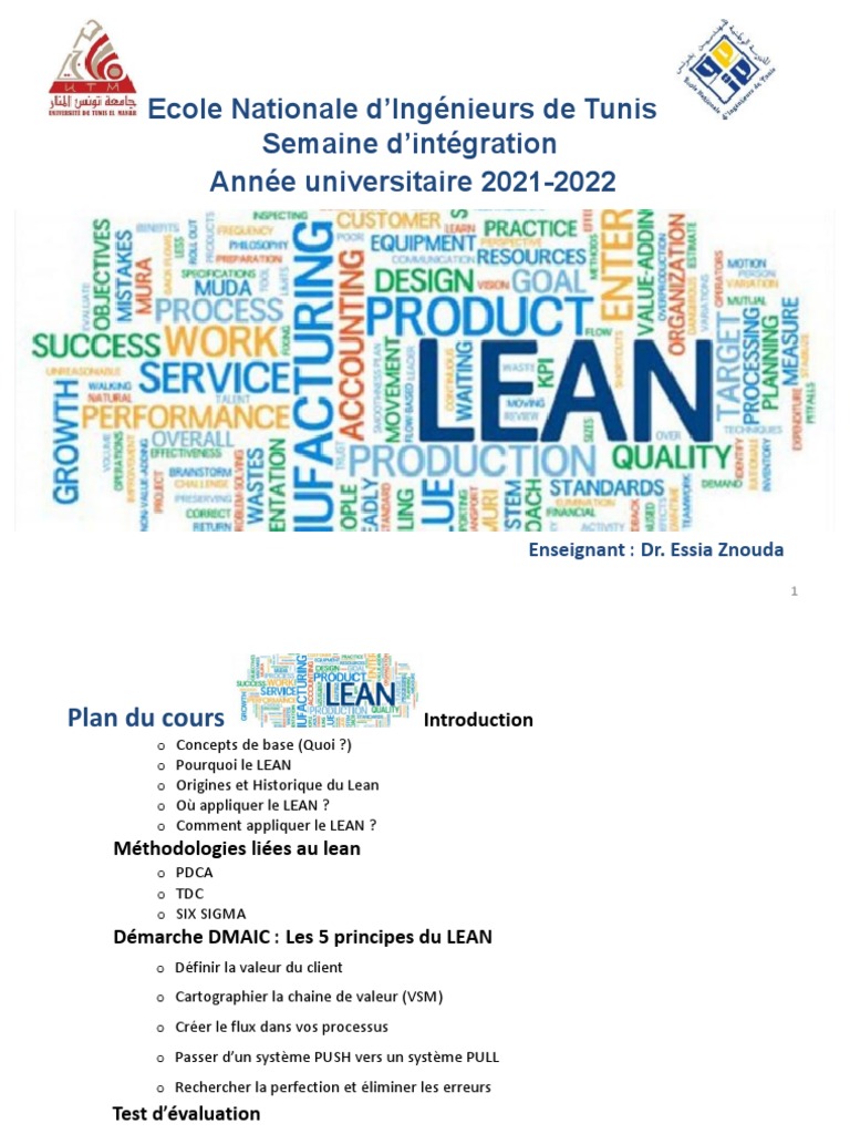 Introduction au Lean Management | PDF | Lean (production) | Six Sigma