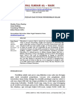 Jurnal Ilmiah Al - Hadi: Visi, Misi, Tujuan Dan Fungsi Pendidikan Islam