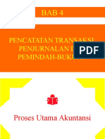 Bab 4 Pencatatan Transaksi Penjurnalan dan Pemindahbukuan