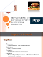 Metabolismo Dos Lipídeos e Principais Disturbios