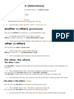 Another Vs Other (Determiners) : The Other, The Others