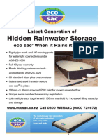 Hidden Rainwater Storage: Latest Generation of Eco Sac When It Rains It Stores!