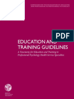 Education and Training Guidelines