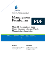 Modul 11 - Memilih Kompetensi Yang Harus Dikuasai Manajer Untuk Mengahadapi Perubahan