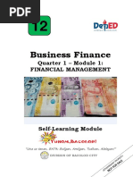 Business Finance Module 1 Week 1