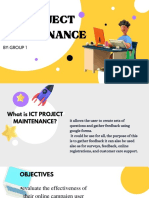 Ict Project Maintenance: By:Group 1