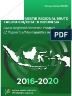 Produk Domestik Regional Bruto Kabupaten_Kota Di Indonesia 2016-2020