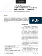 Prosthodontic Management of A Completely Edentulous Patient With Microstomia and Flat Ridge Mandible: A Case Report