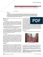 Dentistry: Sublingual Crescent Extension: A Solution For Loose Lower Denture-A Case Report