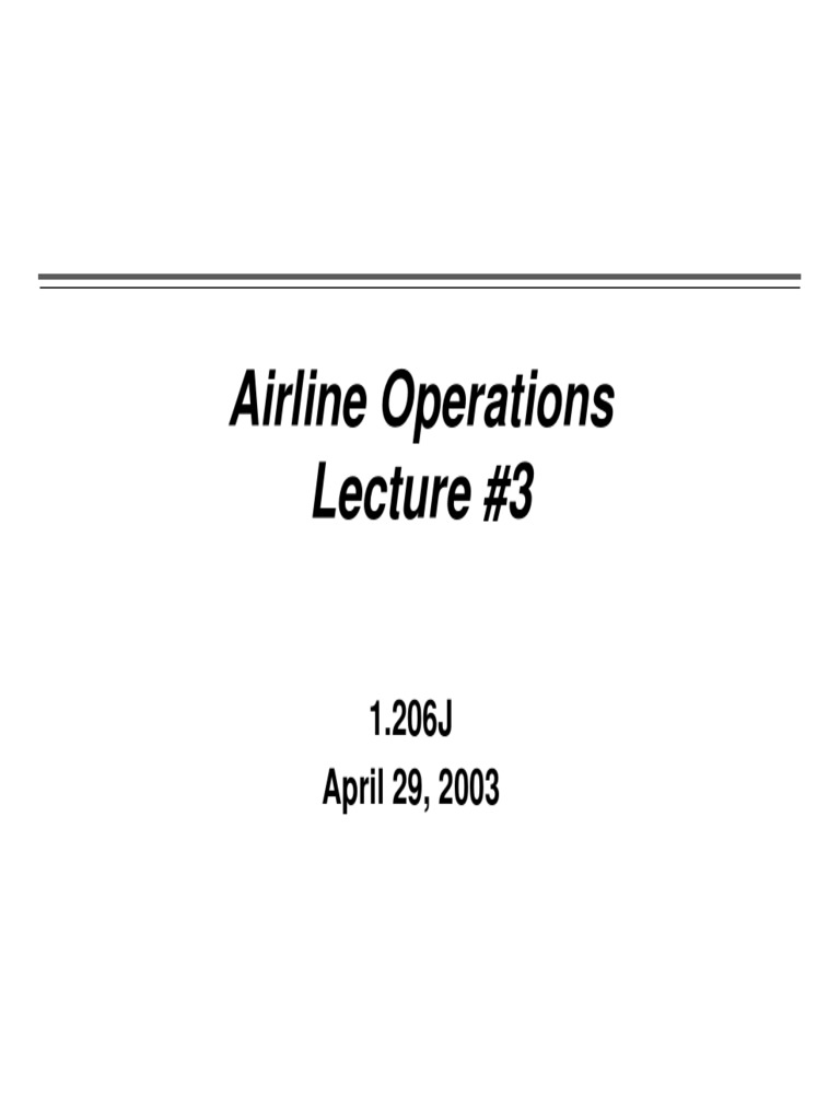 Aircraft Operation Management PDF Airline Hub Applied Mathematics