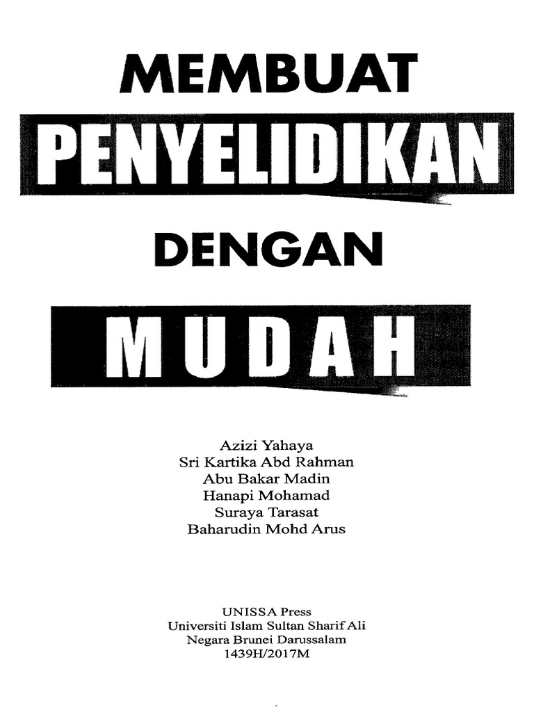 Membuat Penyelidikan Dengan Mudah Pdf
