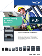 Brother Mobility & Labelling Products: RJ Series Rugged Mobile Receipt and Label Printer Range