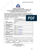 Product Manual For A.C. Static Transformer Operated Watthour and Var-Hour Smart Meters, Class 0.2S, 0.5S and 1S ACCORDING TO IS 16444 (PART 2) :2017