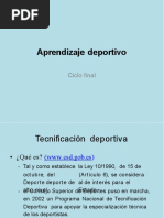 Bases Del Aprendizaje Deportivo ERE Final | PDF | Motivación ...