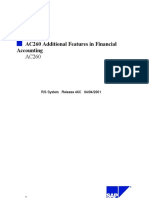 AC260 Additional Features in Financial Accounting: R/3 System Release 46C 04/04/2001
