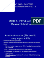 Mod 1 - Intro To Research Methods