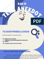 Mengenal Teks Anekdot