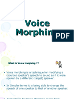 Voice Morphing Ppt