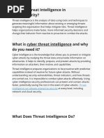 What Is Threat Intelligence in Cybersecurity?