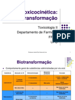 Toxicocinética - Biotransformação - Toxicologia II