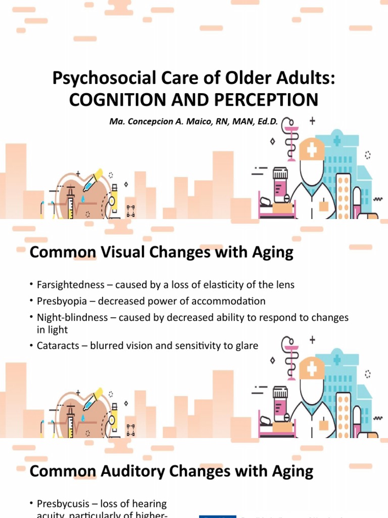 Psychosocial Care in Aging Adults | PDF | Pain | Perception