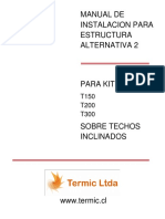 Manual de Instalacion para Estructura Alternativa 2 para Kits T150